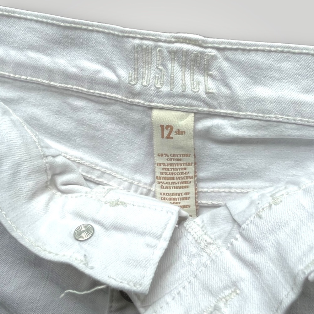 ๐ข5/$25 Justice Button Fly Jean Shorts 12 slim - Picture 4 of 14